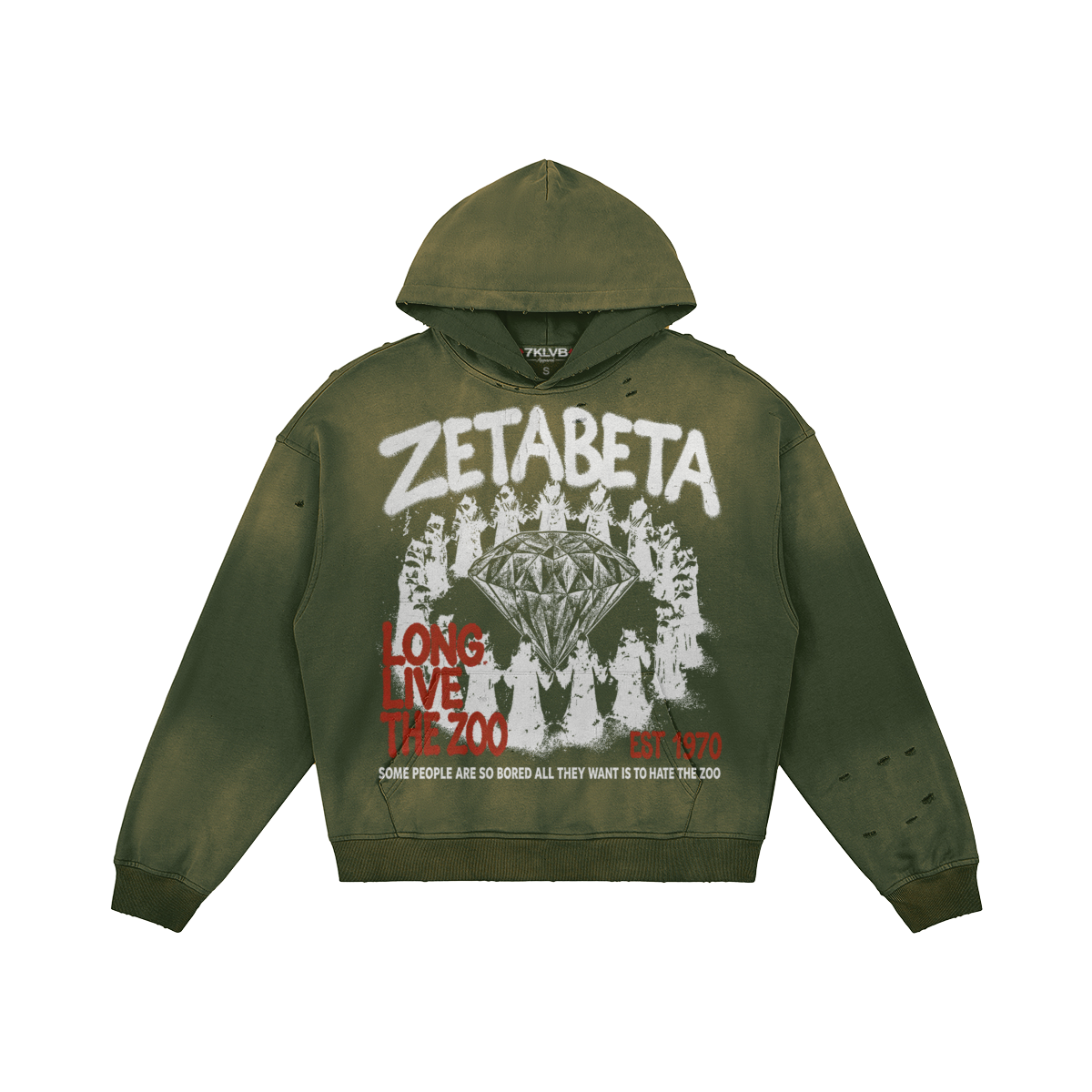 LongLiveTheZoo - Distressed Hoodie