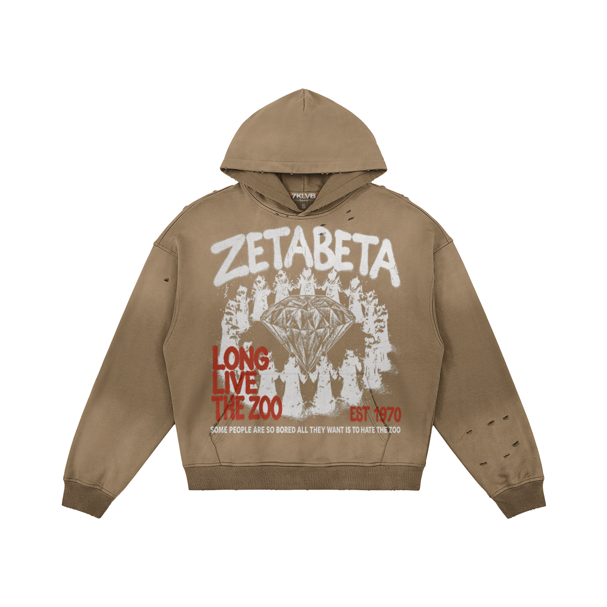 LongLiveTheZoo - Distressed Hoodie