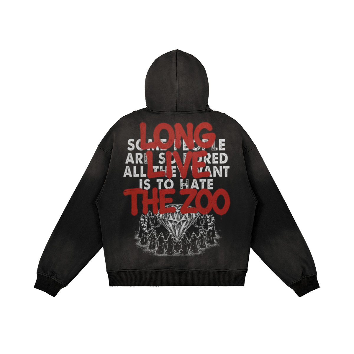 LongLiveTheZoo - Distressed Hoodie